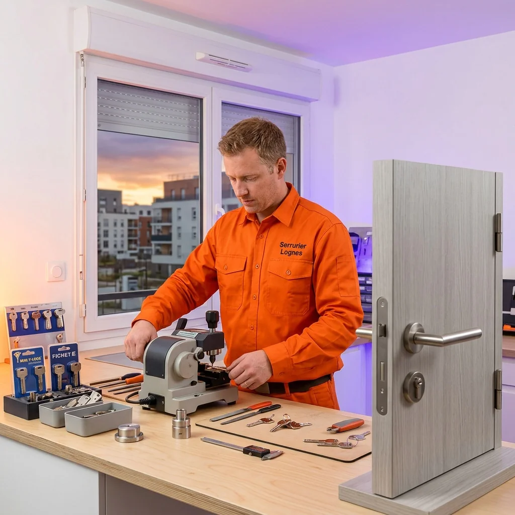 Pose de verrou ou renfort de fermeture - Lognes